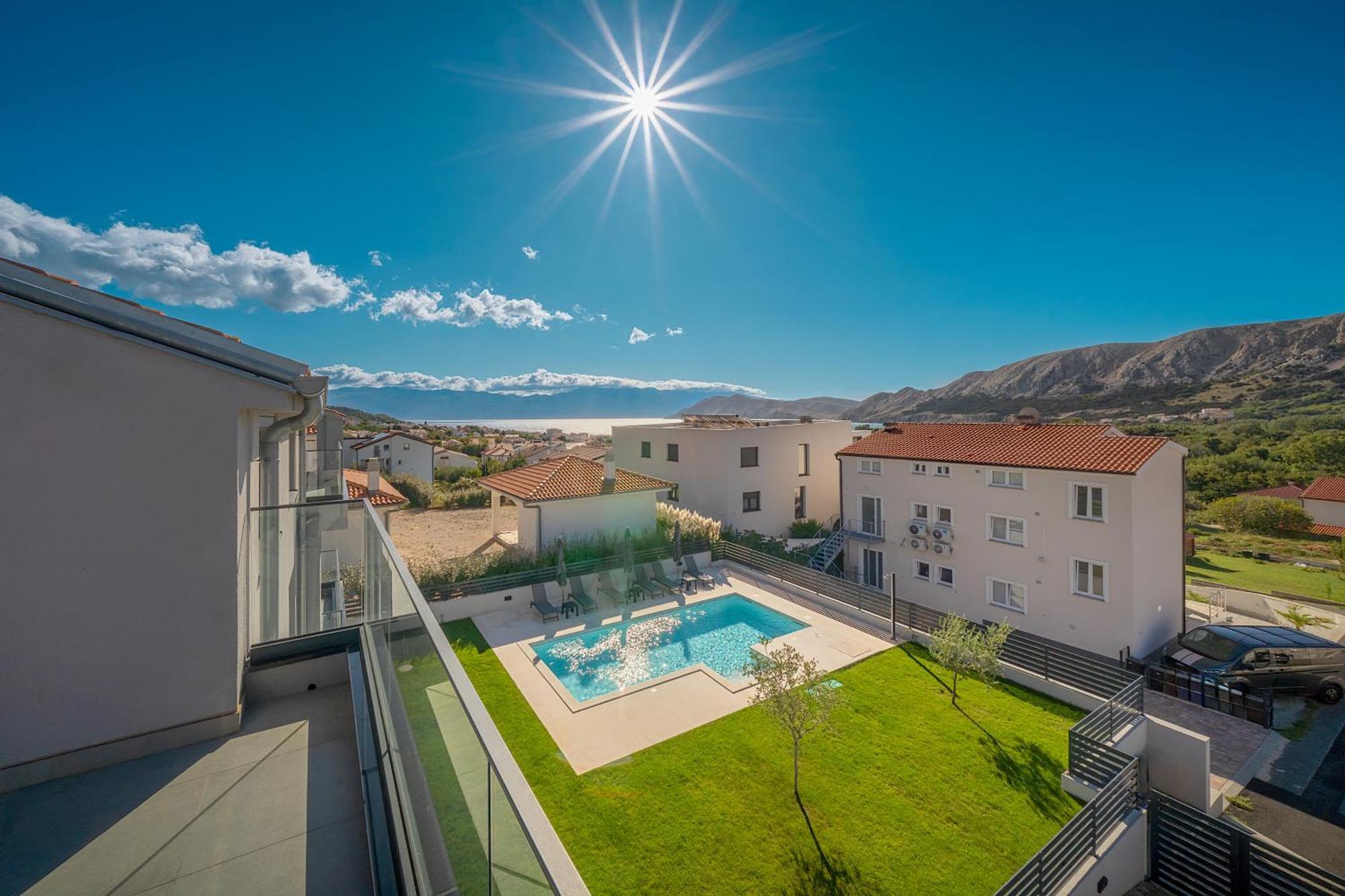 Poolside Apartments Anabella Baška Dış mekan fotoğraf