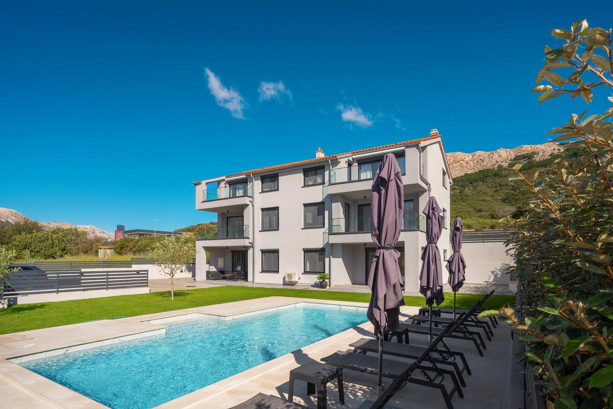 Poolside Apartments Anabella Baška Dış mekan fotoğraf
