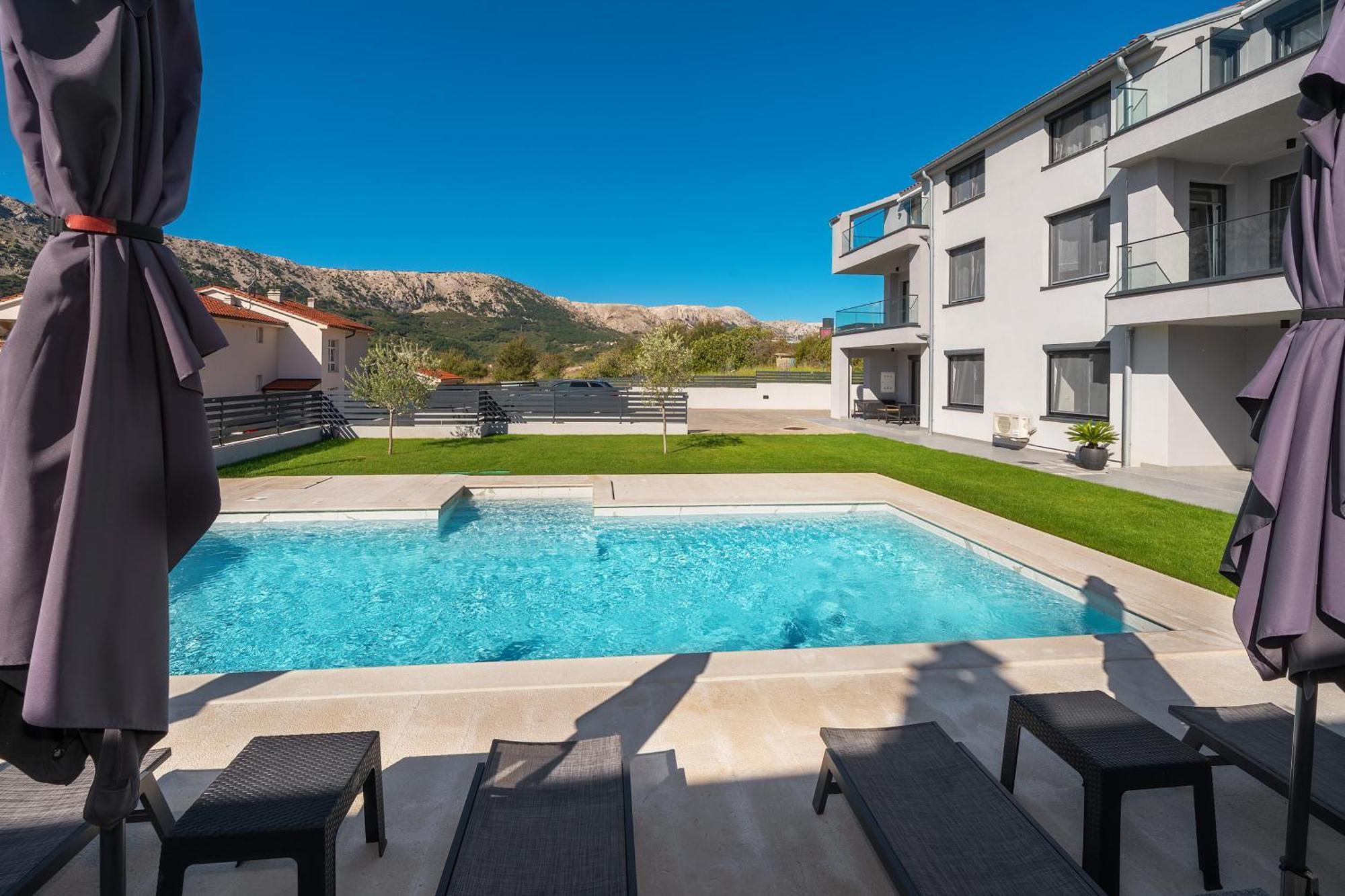 Poolside Apartments Anabella Baška Dış mekan fotoğraf